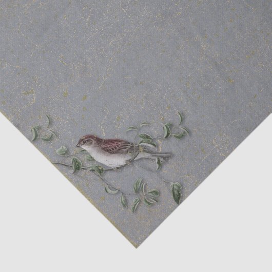 vogel en bijkantoren tissuepapier (Detail)