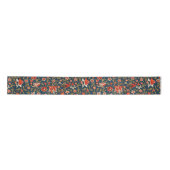 Vogel en bloem Perzisch blauw rood patroon Lint (Voorkant)