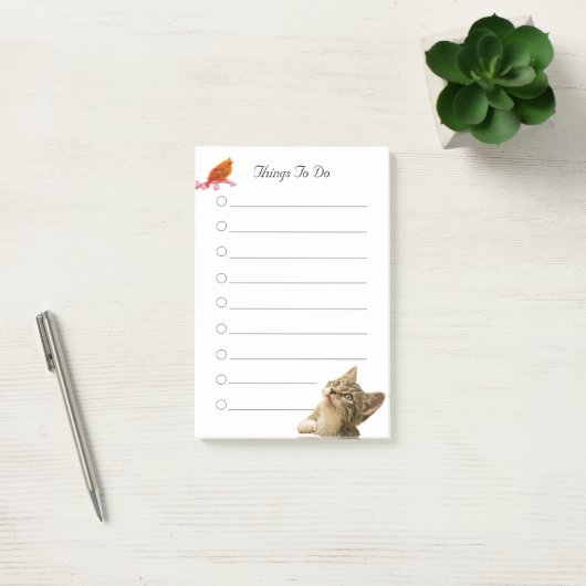 Vogel- en kattewerk post-it® notes (Kantoor)
