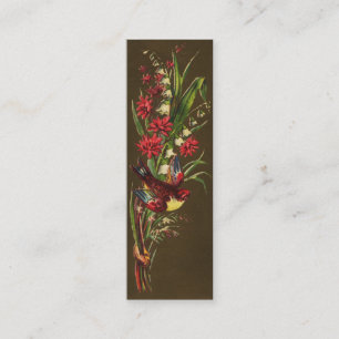 Vogel en Lily van de Victoriaans Valley Mini Visitekaartje