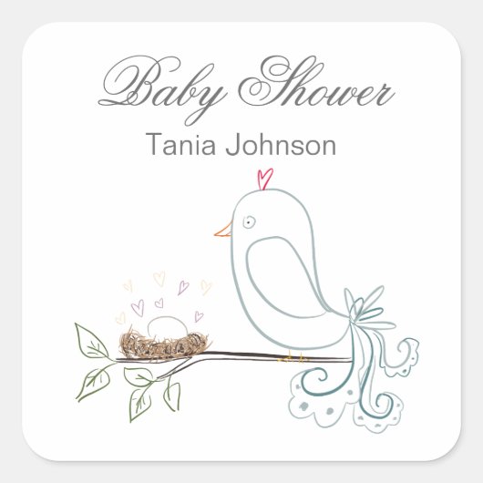 Vogel- en nestvogels Stickers (Voorkant)