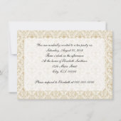  vogel- en Rozen Tea-partij Kaart (Achterkant)