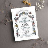 Vogel en Tuin Bloemboog Milestone Verjaardag Kaart