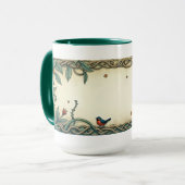 Vogel en vlinder mok (Voorkant links)