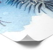 Vogel- en winterlandschap 10 poster (Hoek)