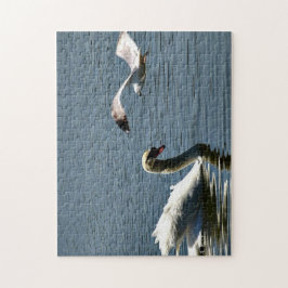 Vogel en zwaan legpuzzel
