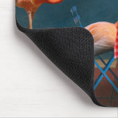 Vogel - Flamingo - Wandelende tafels Muismat (Hoek)