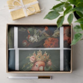  Vogel Gotische Raven King Kroon Decoupage Tissuepapier (Geschenk)