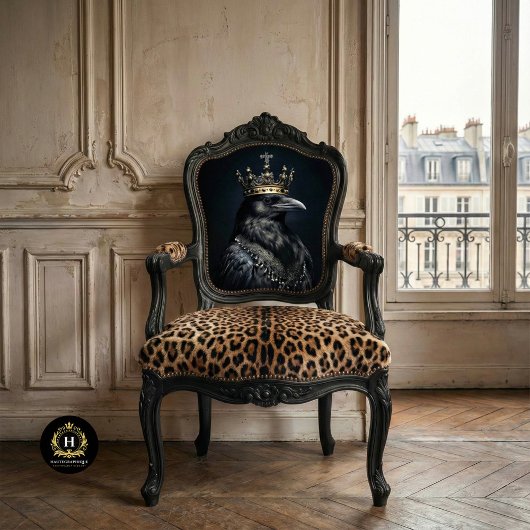  Vogel Gotische Raven King Kroon Decoupage Tissuepapier