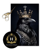  Vogel Gotische Raven King Kroon Decoupage Tissuepapier