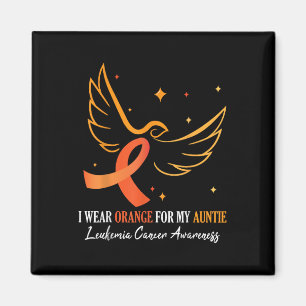 Vogel Ik Draag Oranje Voor Mijn Tante Leukemie Kan Magneet