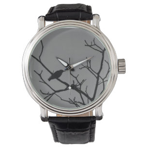 Vogel-in-a-boom Horloge