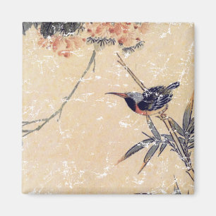 Vogel in Bamboo Magneet