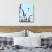 Vogel in Boom Muurkunst Canvas Afdruk (Insitu (Slaapkamer))