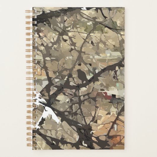 Vogel in boomplant planner (Voorkant)