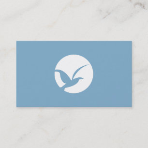 VOGEL IN CIRKEL LOGO (BLAUW) Visitekaartje