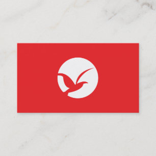 VOGEL IN CIRKEL LOGO (ROOD) Visitekaartje
