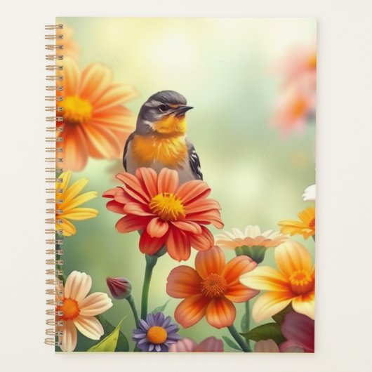 Vogel in de lelies - persoonlijk dagboek of dagboe planner (Voorkant)