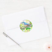 Vogel in de lente stickers (Envelop)