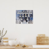 Vogel in de winterboom Poster van de fotoserie (Keuken)