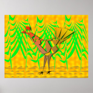 Vogel In Het Loof Poster