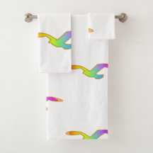 Vogel in vlucht Herhaal Wit