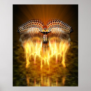 Vogel in vlucht poster