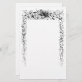 vogel in wijnstokbakkerswaren briefpapier (Voorkant / Achterkant)