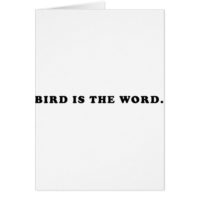 Vogel is het woord (Voorkant)