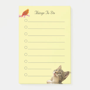 Vogel & Kat op Gele Dingen om Te Doen  Post-it® Notes