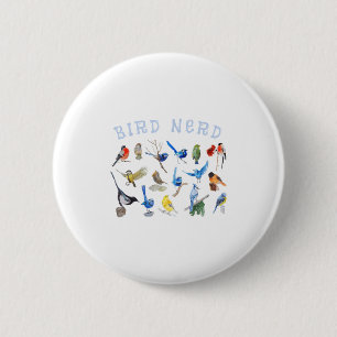 Vogel kijken Nerd vogelspotten vogelliefhebber Sch Ronde Button 5,7 Cm