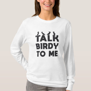 Vogel kijken retro praten Birdy naar mij Vogelvoge T-shirt