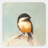 Vogel Kunst Sticker (Voorkant)