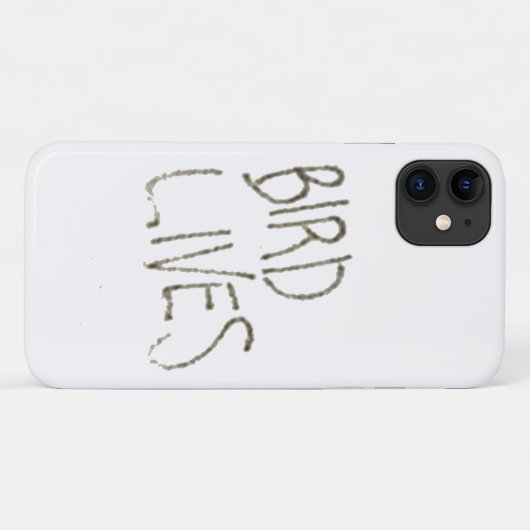 Vogel leeft! (wit) Case-Mate iPhone case (Achterkant (horizontaal))