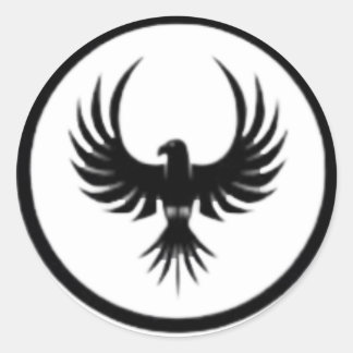 Vogel logo ronde sticker