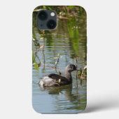 Vogel Lover. Grebe zwemt in vijver Case-Mate iPhone Case (Achterkant)