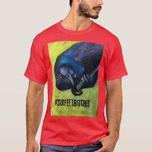Vogel met een houding die je vertelt om je te verl t-shirt