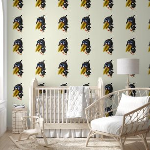 Vogel met hart Gift Grappig Behang