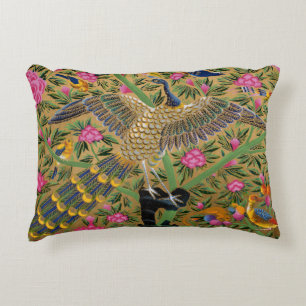 Vogel met honderd oyes Accent Pillow Kussen