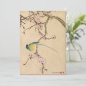 Vogel met Plum Blossom door Zhang Ruoai Kaart (Staand voorkant)