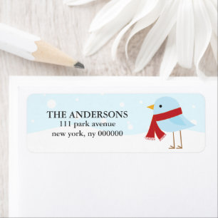 Vogel met Scarf Labels