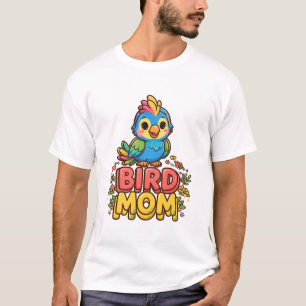 Vogel Moeder Cute Papegaai T-shirt