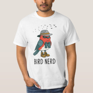 Vogel Nerd Grappige Vogel Kijken Vogelliefhebber T-shirt