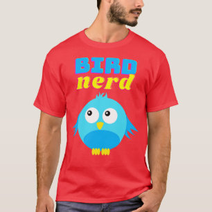 Vogel Nerd Vogel Schattige Grappig Vogel T-shirt