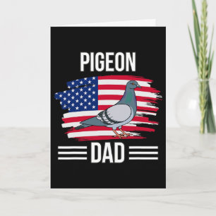 Vogel ons vlag 4 juli Vaderdag Duif Vader Kaart