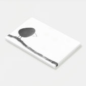 Vogel op bijkantoor post-it® notes (Schuin)