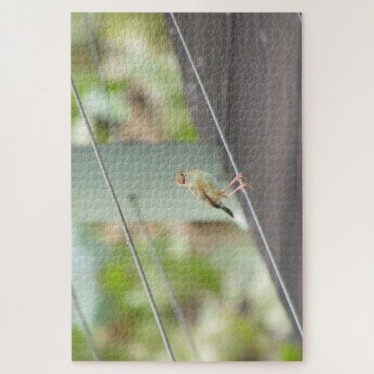 vogel op de draad legpuzzel (Verticaal)