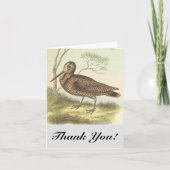 Vogel op de grond, "Dank je!", kijk! Kaart (Voorkant)