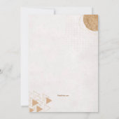 Vogel op de Uitnodiging van de Bridal van de Tak (Achterkant)