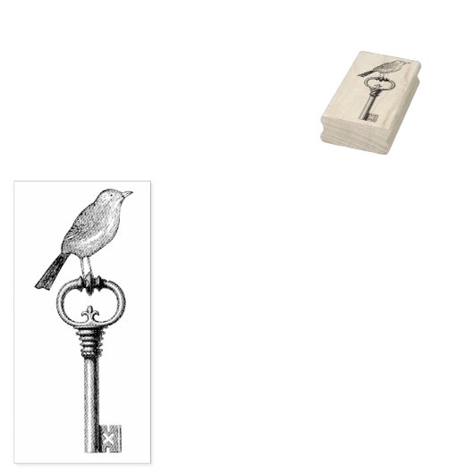  vogel op een belangrijke rubberzegel 	rubberstempel (Gestempeld)